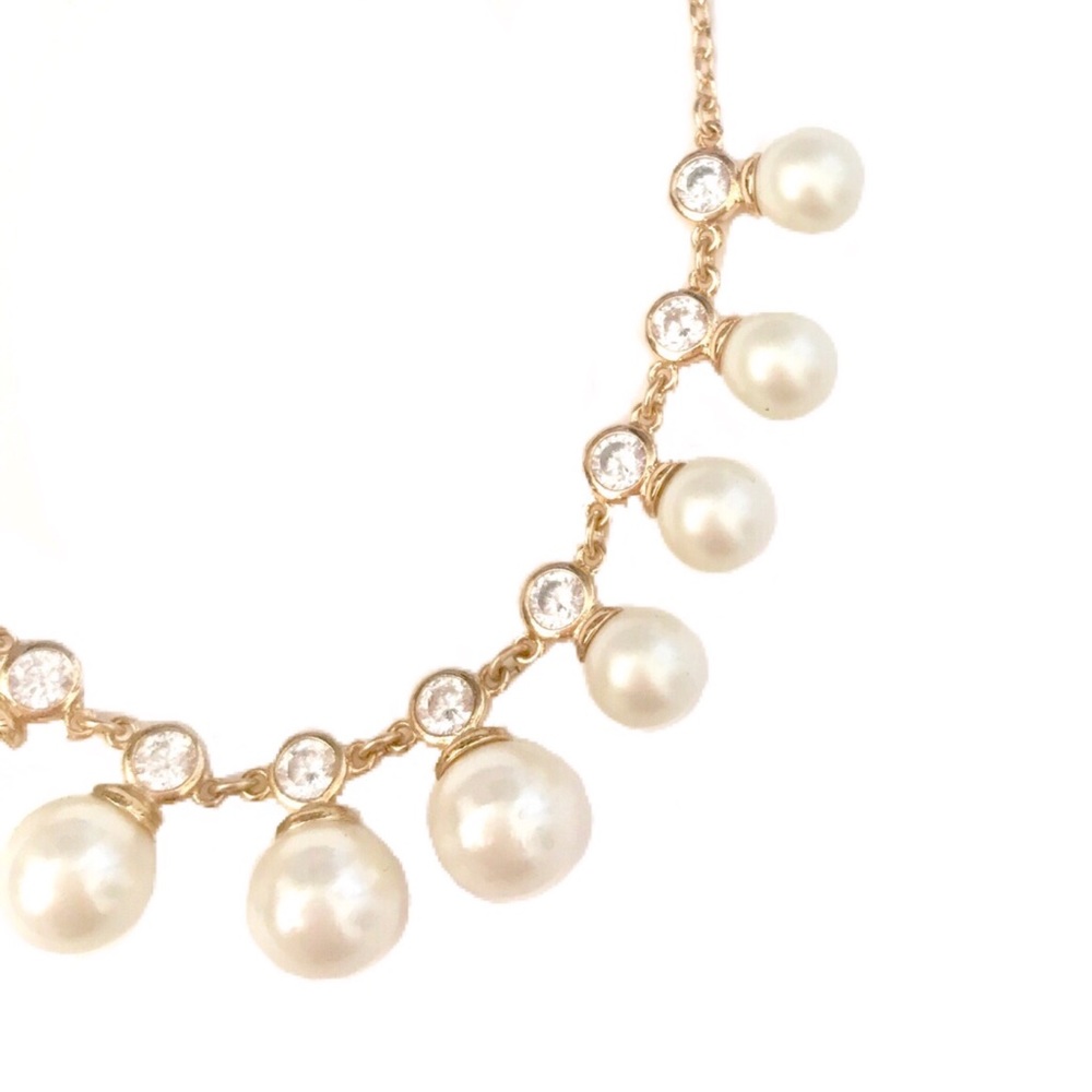 KATE SPADE • Crystal Pearl Necklace - Picture 3 of 5